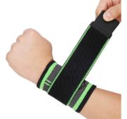 Imagen de Muñequera Ortopedica Gym Fitness Unisex Ajustable Deporte Negro
