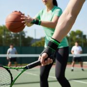 Imagen de Muñequera Deportiva Compresion Para Tendinitis Negro L
