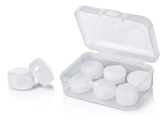 Imagen de Tapones De Natación Silicona Moldeable 6 Unidades Trasparente