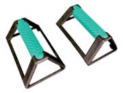 Imagen de Barra Para Flexiones Push Up Calistenia Fitnes - Par Negro-celeste