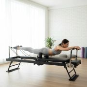 Imagen de Cama Plegable Pilates Yoga Reformer Entrenamiento Completo Negro