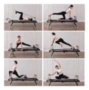 Imagen de Cama Plegable Pilates Yoga Reformer Entrenamiento Completo Negro
