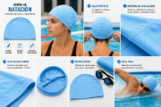 Imagen de Gorra Natacion Piscina Lycra Unisex No Aprieta