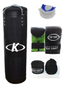 Imagen de Kit Boxeo Bolsa+guantes+vendas+bucal