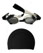 Imagen de Lente Natacion Silicona De Niño + Gorra Piscina Lycra