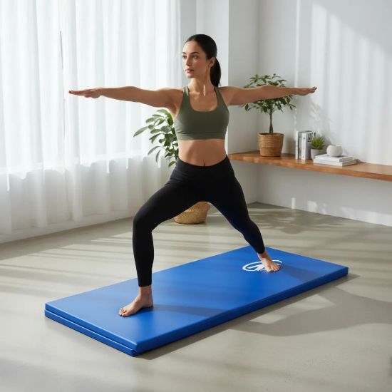 Imagen de Colchoneta Gimnasia Yoga Funcional 100×50×3cm Azul