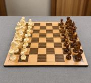 Imagen de Juego De Ajedrez De Madera Profesional Clásico