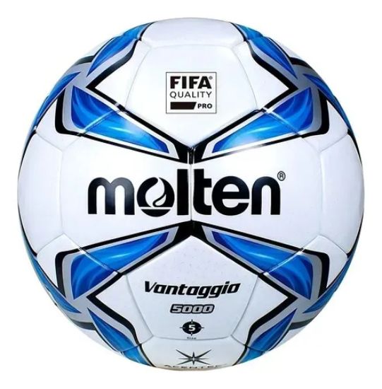 Imagen de Pelota Futbol Molten N5 Blanca-azul Calidad Premium Azul