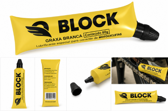 Imagen de Lubricante Grasa Blanca Block Motocicletas 80g Graxa Branca