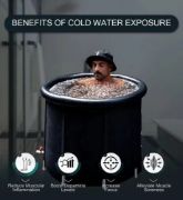 Imagen de Piscina Portatil 350 L Recuperacion Hidroterapia Deporte Negro