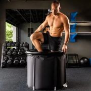 Imagen de Piscina Portatil 350 L Recuperacion Hidroterapia Deporte Negro