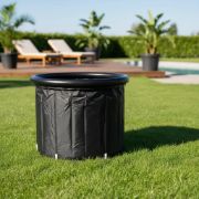 Imagen de Piscina Portatil 350 L Recuperacion Hidroterapia Deporte Negro