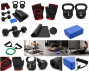 Imagen de Kit Set De Entrenamiento Fitness Ejercicio N15 Negro
