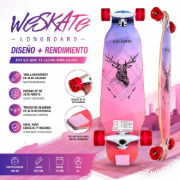 Imagen de Long Board Patineta Skate Estampado