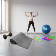 Imagen de Kit Entrenamiento Pilates Yoga Funcional Fitness N2