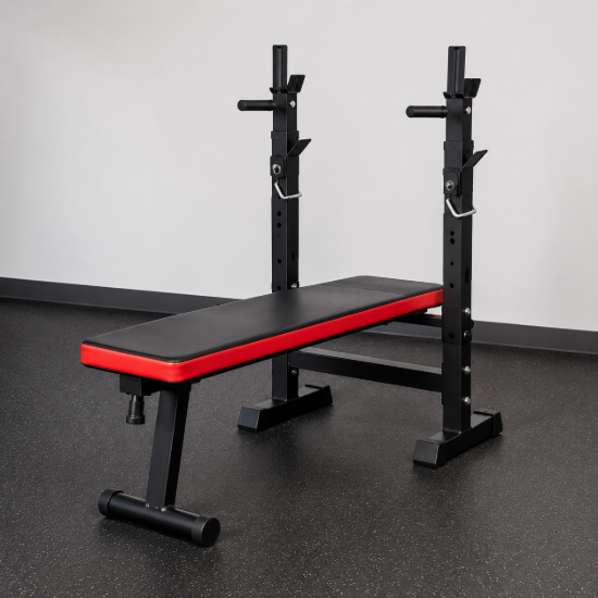 Imagen de Banco Pecho Con Inclinacion + Soporte Barras Atlas Sport