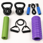 Imagen de Kit Set Entrenamiento Fitness Pilates Pesas N4
