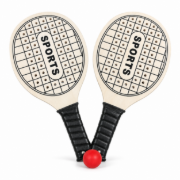Imagen de Set Paleta De Playa Madera + Pelota Tenis