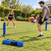 Imagen de Red De Futbol Tenis 2mts + Pelota Futbol N5 Rojo