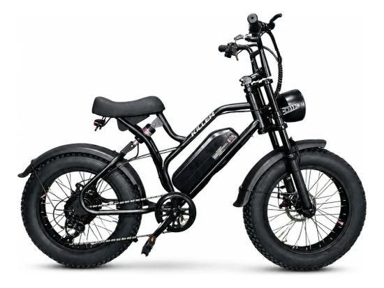 Imagen de Bicicleta Eléctrica Killer Rodado 20 Fat Bike Luz Señaleros Negro M