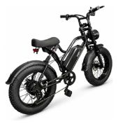 Imagen de Bicicleta Eléctrica Killer Rodado 20 Fat Bike Luz Señaleros Negro M
